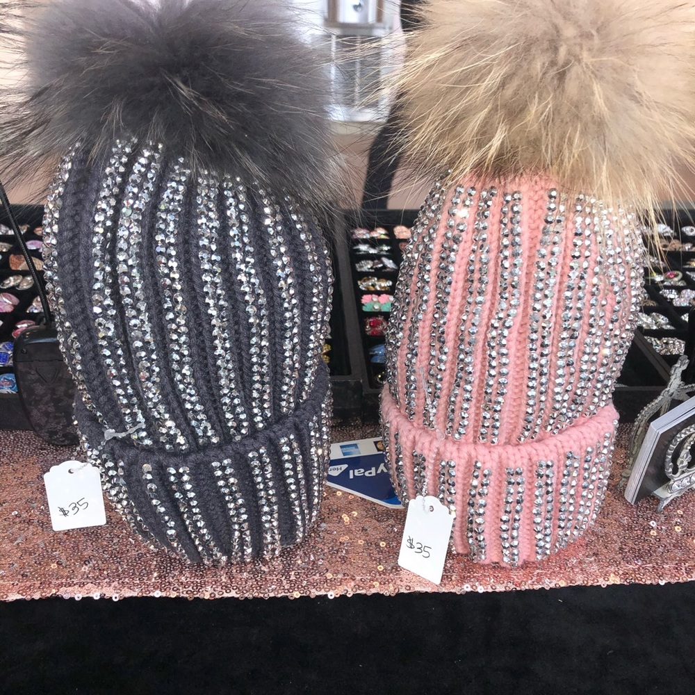 Bling Bling Rhinestone Winter Hat